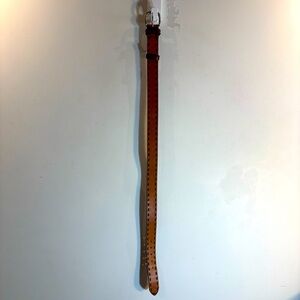 PRINCIPLES Sz 32 Brown Leather Belt With Contrasting Stiching Boho Western Vibe